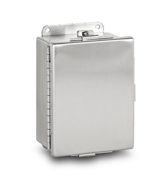 Austin AB-12126JHFX 12x12 6 Type 4X JIC Continuous Hinge Box - 304 S.S.