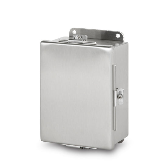 Austin AB-1084JHFX 10x8x4 Type 4X JIC Continuous Hinge Box - 304 S.S.