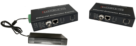 Enable-IT 1-Port 600Mbps PoE Extender Kit - PoE over 1-pair
