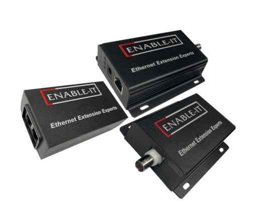 Enable-IT 1-Port Coax Gigabit PoE Extender Kit