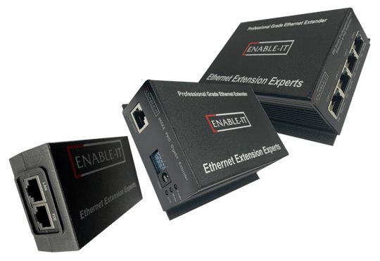 Enable-IT 4-Port Gigabit PoE Extender Kit - PoE over 4-pair wiring