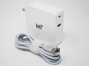BTI 87W USB Type C Wall Mount AC adapter fits models: Google Chromebook Ultra Pixel 2, Macbook 12