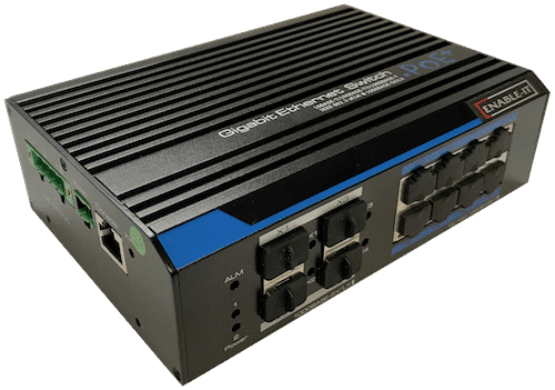 Enable-IT Gigabit 30W per port PoE SFP Fiber 8 Port Switch