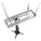 Crimson-AV JKS-18A 12 to 18 Inch Suspended Projector Ceiling Bracket with JR Universal Adapter (up to 50lbs)