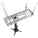 Crimson-AV JKS-24A 18 to 24 Inch Suspended Projector Ceiling Mount with JR Universal Adapter (up to 50lbs)