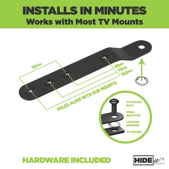 HIDEit Uni-VESA Bar | VESA Adapter Bracket for HIDEit Mounts