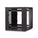 Kendall Howard LINIER Fixed Wall Mount Cabinet, Glass Door - 12U