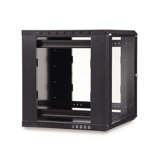 Kendall Howard LINIER Fixed Wall Mount Cabinet, Glass Door - 12U