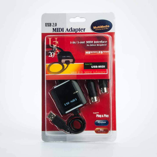 USB to 2 X MIDI DIN-5 Cable