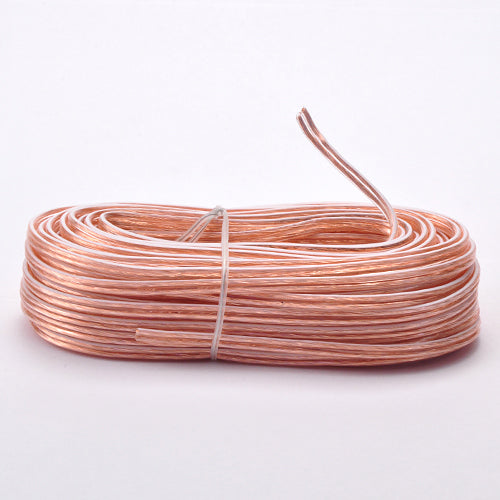 Flexible Clear Polarized Speaker Wire - 12AWG, 14AWG, 16AWG, 18AWG