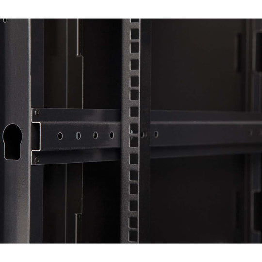 Kendall Howard LINIER Fixed Wall Mount Cabinet, Glass Door - 12U