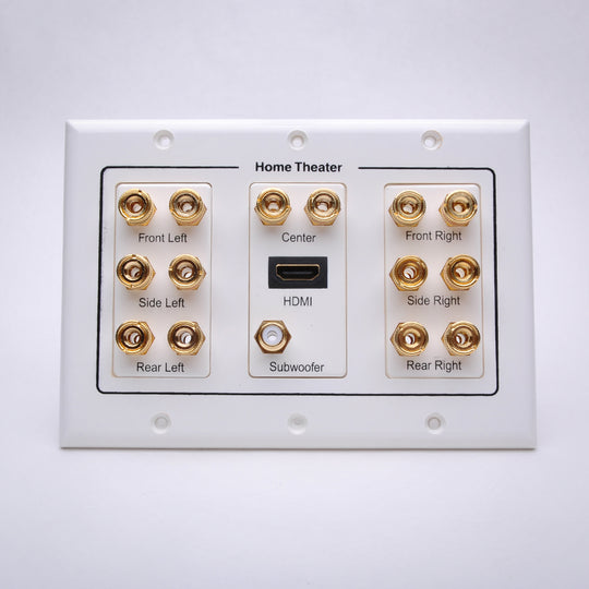 7.1 Home Theater Wall Plate w/ HDMI and Subwoofer