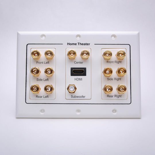 7.1 Home Theater Wall Plate w/ HDMI and Subwoofer