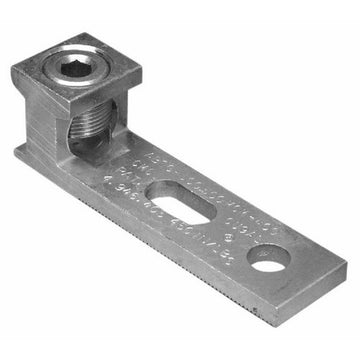 Morris 90742 Aluminum Mechanical Connectors One Conductor - Two Hole Mount - Slotted Mounting Hole 350MCM To #6