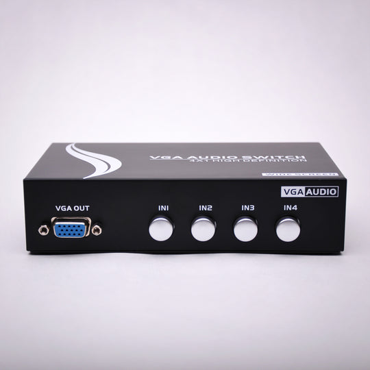 4x1 VGA Switch with 3.5mm Audio