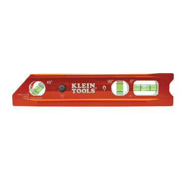 Klein Tools 935RBLT Lighted Torpedo Billet Level, Rare Earth Magnet
