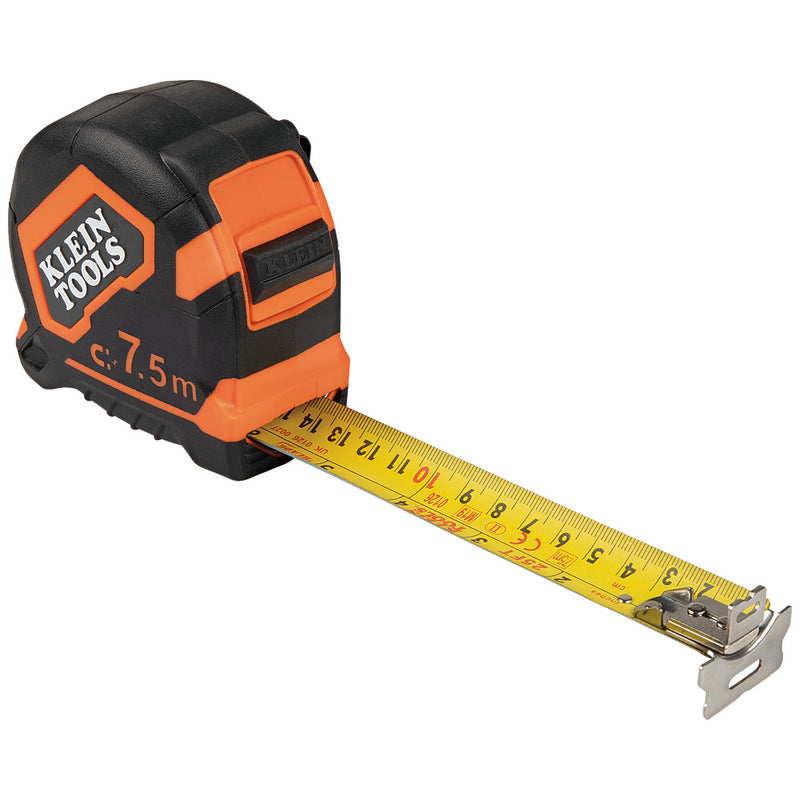 Klein Tools Tape Measure, 7.5-Meter Magnetic Double-Hook, 9375