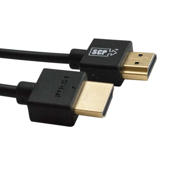 SCP Ultra Slim 4K/Ultra HD HDMI Cable- 4K@60, Full 18Gbps, ARC, HDCP 2.2, UL CL2 (1.6-8ft)