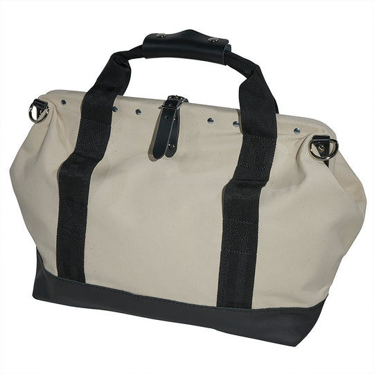 Klein Tools 5003-18 18 Inch Canvas Tool Bag with Leather Bottom