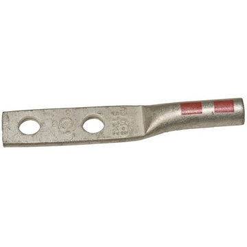 Morris 94342 Copper Long Barrel 2 Hole Compression Lugs #1 Awg 1/2 Stud  1-3/4