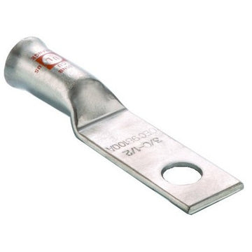 Morris 94667 Copper Flex Cable Long Barrel 1 Hole Compression Lugs 1/0 Awg 1/2 Stud