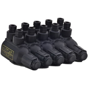 Morris 96145 Underground Insulation Piercing Pedestal Connectors - Multi-Port 4 Port #6 - 4/0