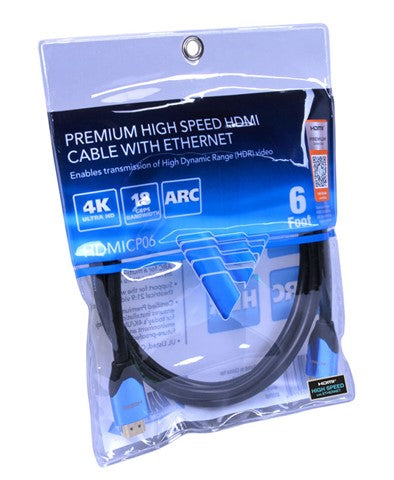 Vanco Certified Premium High Speed HDMI® Cable with Ethernet - 4K