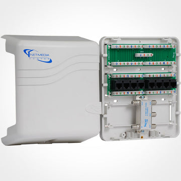 ICC ICRDSMMBK1 Mini Structured Media Enclosure Combo, Voice/Data/Video