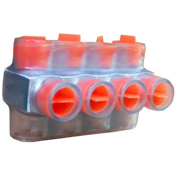 Morris 97436 Clear  Insulated Multi-Cable Connector - Dual Entry 4 Ports 500 - 6
