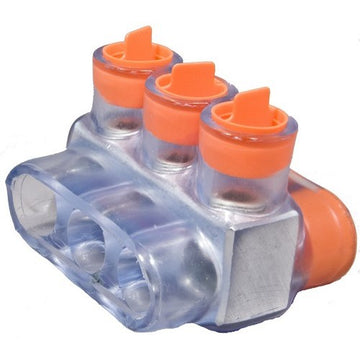 Morris 97434 Clear  Insulated Multi-Cable Connector - Dual Entry 3 Ports 500 - 6