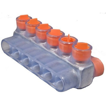 Morris 97336 Clear  Insulated Multi-Cable Connector - Dual Entry 6 Ports 2 - 14