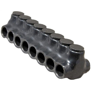 Morris Black Insulated Multi-Cable Connector - Dual Entry 8 Ports 4 - 14
