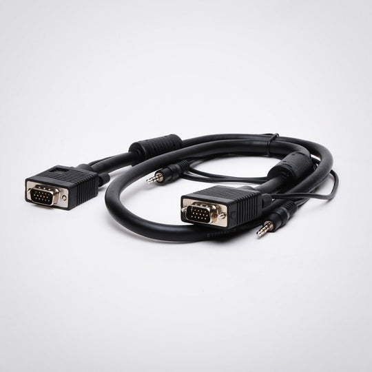 SVGA Cable with 3.5mm Audio - Double Shielded