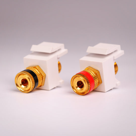 Vanco 820407 Binding Post Keystone Jack Pair