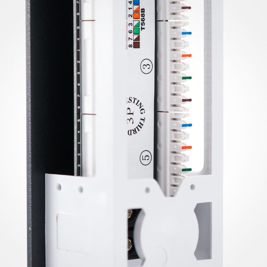 Vertical Cable 12 Port Cat5E Mini Patch Panel - 110 Type