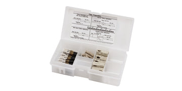 Unicam Standard-performance Connector, SC, 62.5 µm Multimode (OM1), Ceramic Ferrule, Logo, 25 In Organizer Pack, Beige Housing, Beige Boot