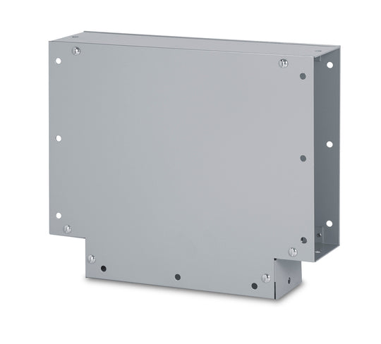 Austin AB-10YHT 10x3.5 Type 1 Screwcover X-ray Wireway Tee - Horizontal, Painted ANSI 61 Gray