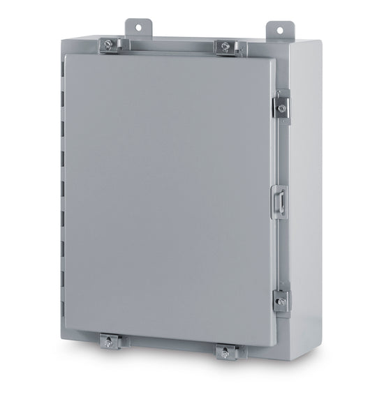 Austin AB-16166NF 16x16x6 Type 4 Single Door Enclosure - Painted ANSI 61 Gray