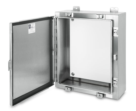 Austin AB-20166NFX 20x16x6 Type 4X Single Door Enclosure - 304 S.S.