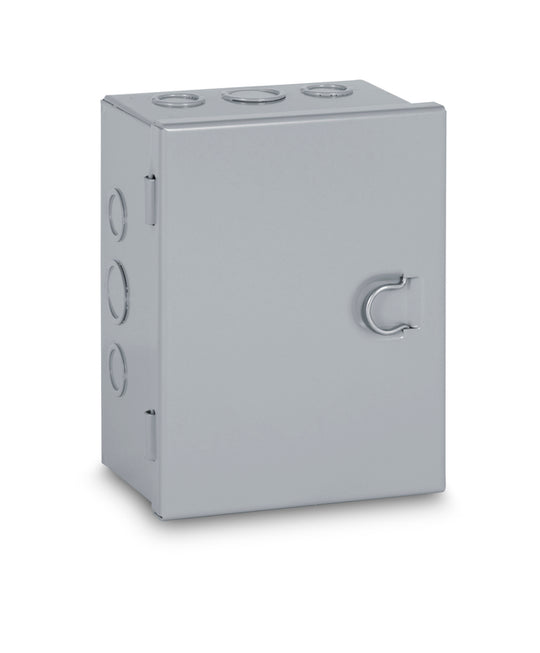 Austin AB-664HCK 6x6x4 Type 1 Hingecover Junction Box - With ko's, Galvanized