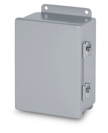 Austin AB-1086JH 10x8x6 Type 12 JIC Continuous Hinge Box - Painted ANSI 61 Gray