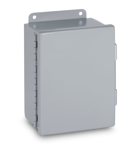 Austin AB-1086JH 10x8x6 Type 12 JIC Continuous Hinge Box - Painted ANSI 61 Gray