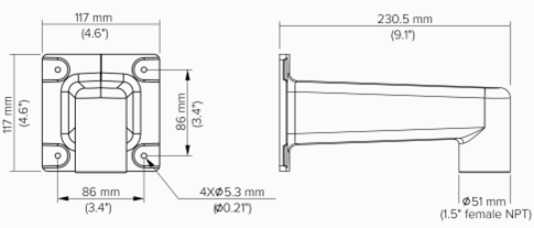 Verkada Arm Mount Kit, ACC-MNT-2