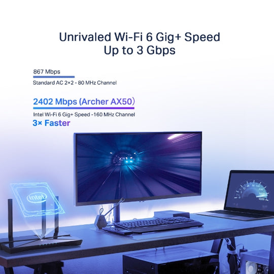 TP-Link ARCHER AX50 AX3000 Dual Band Gigabit Wi-Fi 6 Router