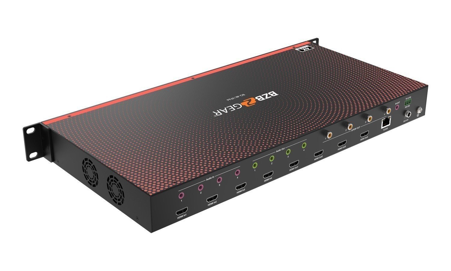 BZBGEAR 4X4 4K UHD Seamless HDMI Matrix Switcher/Video Wall Processor ...