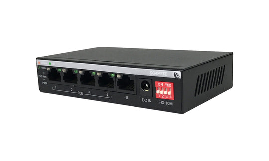 BZBGEAR 5-Port 10/100/1000 Mbps Gigabit POE Ethernet switch