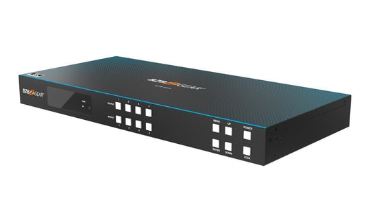 BZBGEAR UHD HDMI 2.1 Matrix Switcher with Audio De-embedder (8K60, 4K120 4:4:4 10bit VRR, FVA, ALLM support) - 4x4