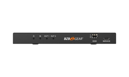 BZBGEAR 8K UHD HDMI 2.1 Splitter with Audio De-embedder (8K60 4K120 4:4:4 10bit VRR,FVA,ALLM support) - 1x2