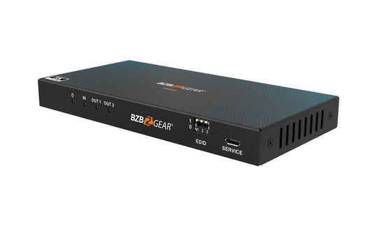 BZBGEAR 8K UHD HDMI 2.1 Splitter with Audio De-embedder (8K60 4K120 4:4:4 10bit VRR,FVA,ALLM support) - 1x2