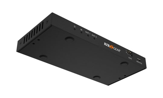 BZBGEAR 8K UHD HDMI 2.1 Splitter with Audio De-embedder (8K60 4K120 4:4:4 10bit VRR,FVA,ALLM support) - 1x2